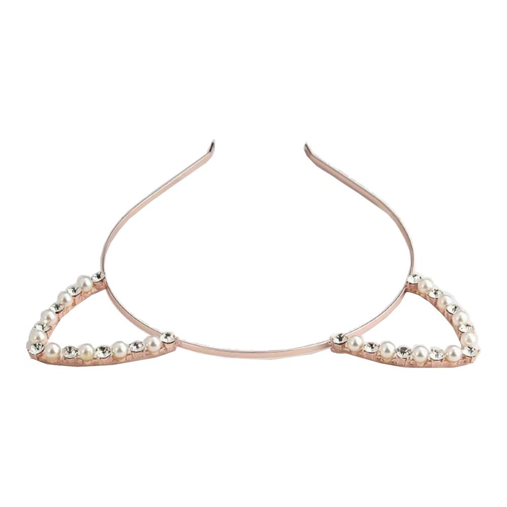 Rhinestone Cat Ear Headband Kitten Pet Play  Accessories Headbands