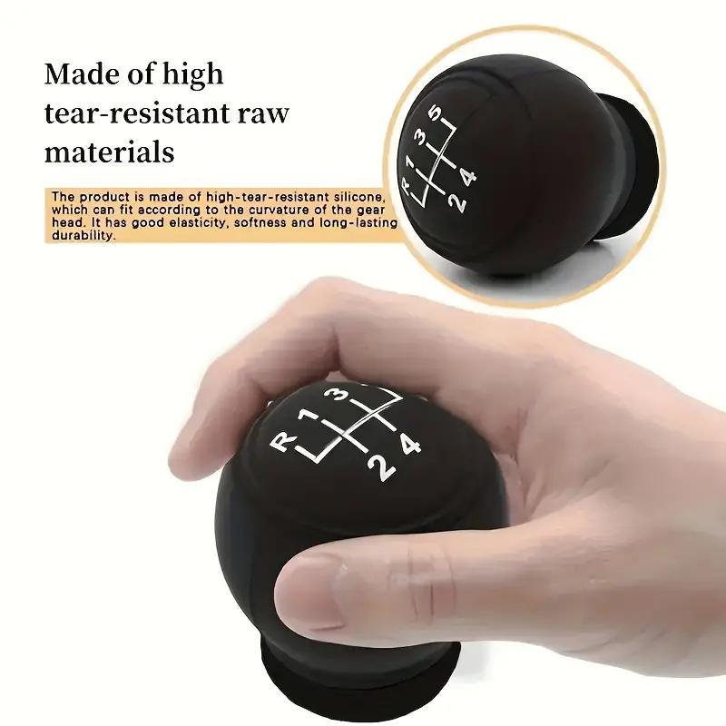 1 piece of car silicone shift handle cover non-slip grip cover knob silicone protective cover, dustproof and waterproof handle