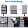 Hovom Car Trunk Organizer, Large Capacity Trunk Organizer for SUV, Detachable Vehicle Seat Back Hanging Storage Organizer with Zippers, Waterproof