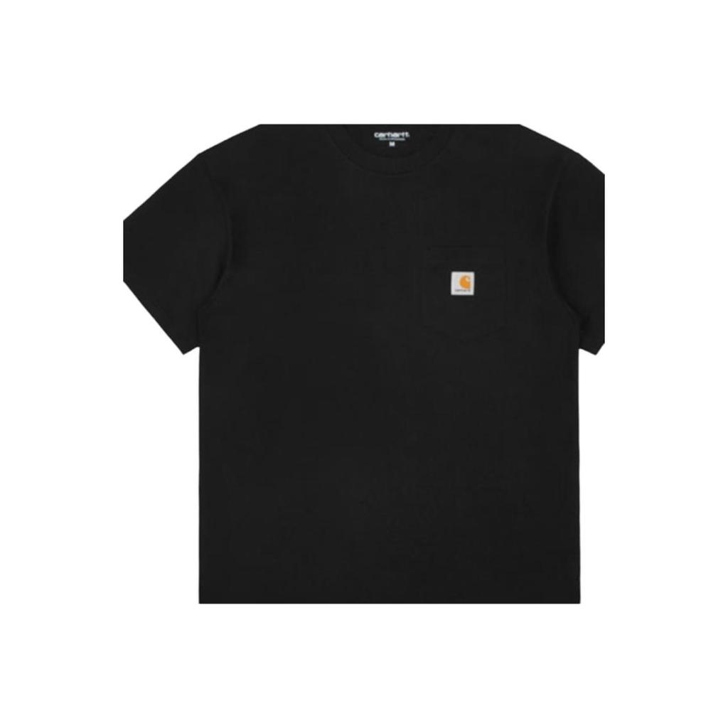 Carhartt WIP Logo Pocket Short Sleeve T-Shirt Men Tops Black CHXTEA171068F-BKX