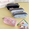 1pcs Cartoon Cute Canvas Pencil Case Student Large Capacity Stationery Storage Bag Portable Cosmetic Bag Lovely Gifts