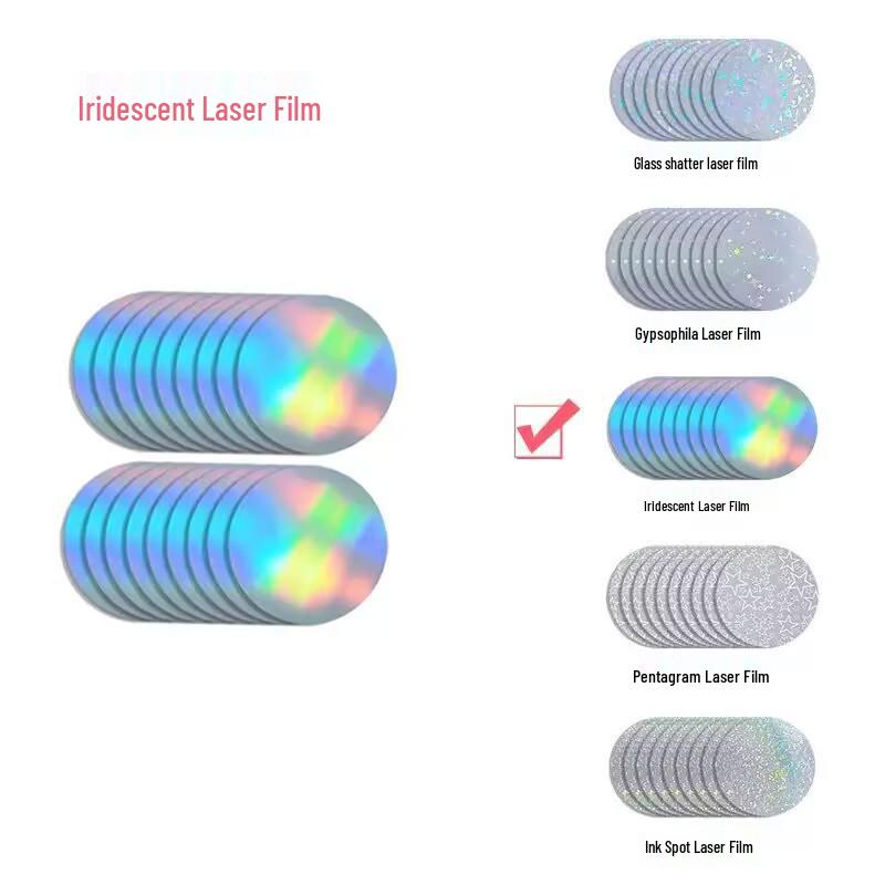 58MM Badge Making Film: Star Design, Broken Glass Protective Layer