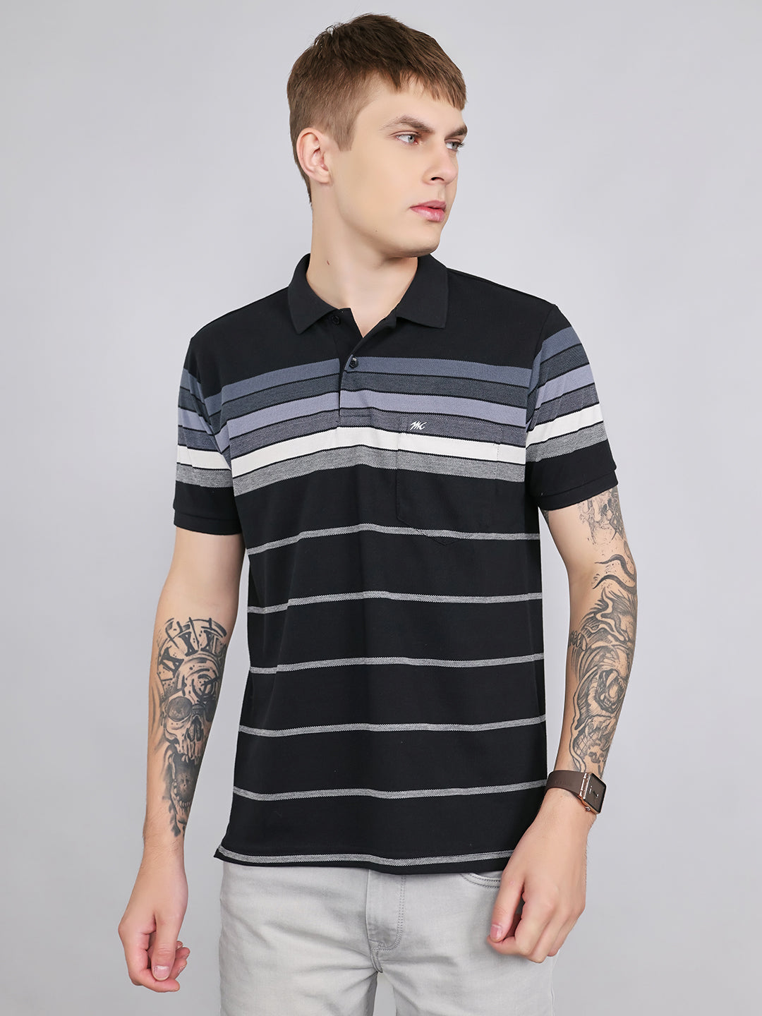 Monte Carlo Men Regular Fit Black Tshirt M чёрный