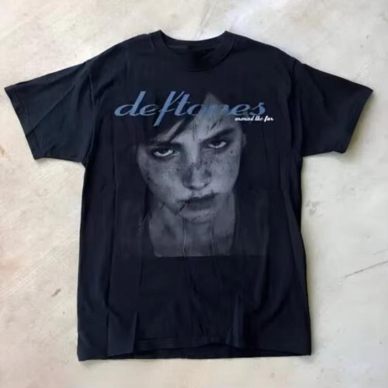 2025 Deftones Baumwolle Sänger Band T-Shirt Herren Damen Hip Hop Rock Tee Mode Kurzarm T-Shirt Sommer Vintage T-Shirts Oberteile