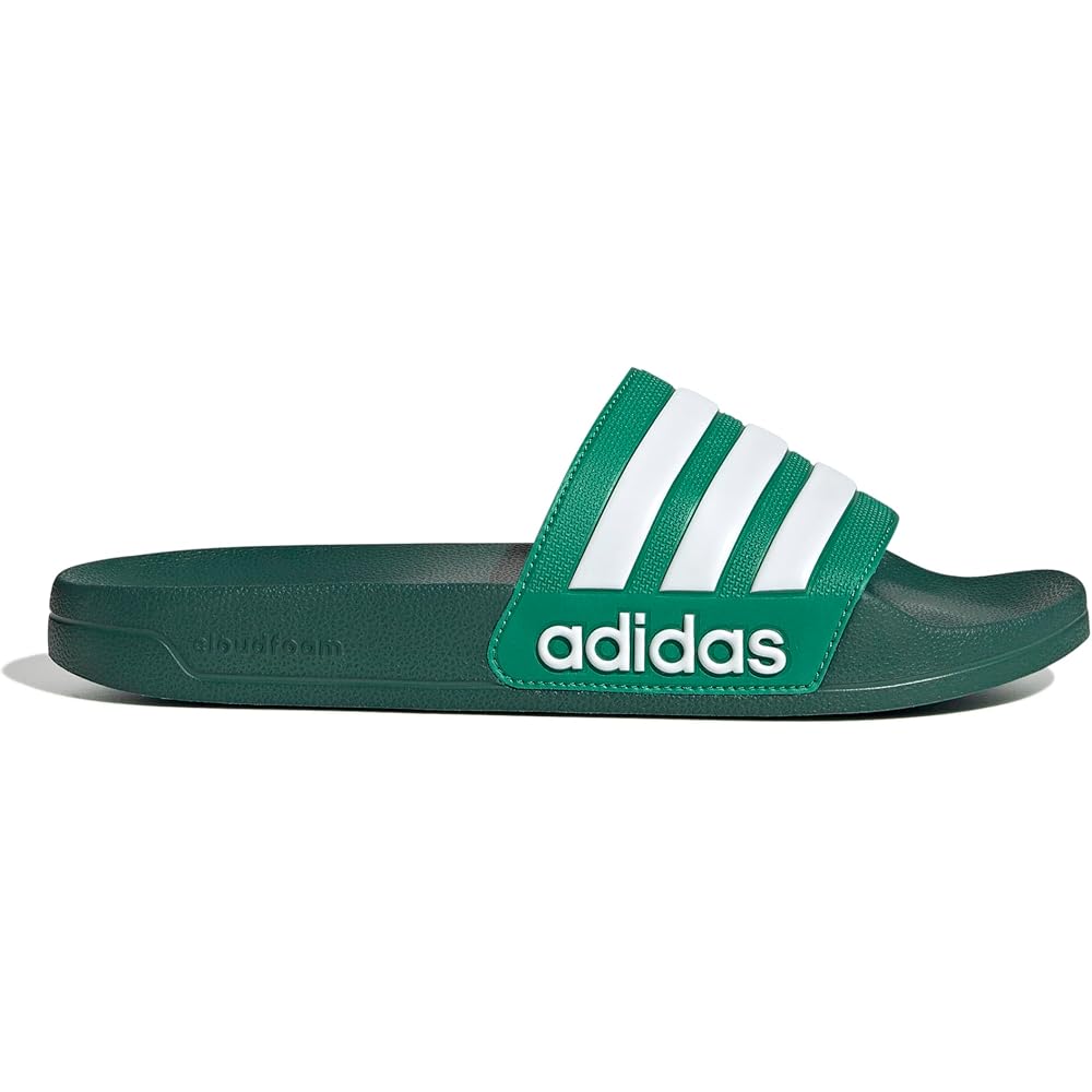 Adidas Adilette Shower Sandals Unisex Adult 28.5 cm Court Green Footwear White College Green