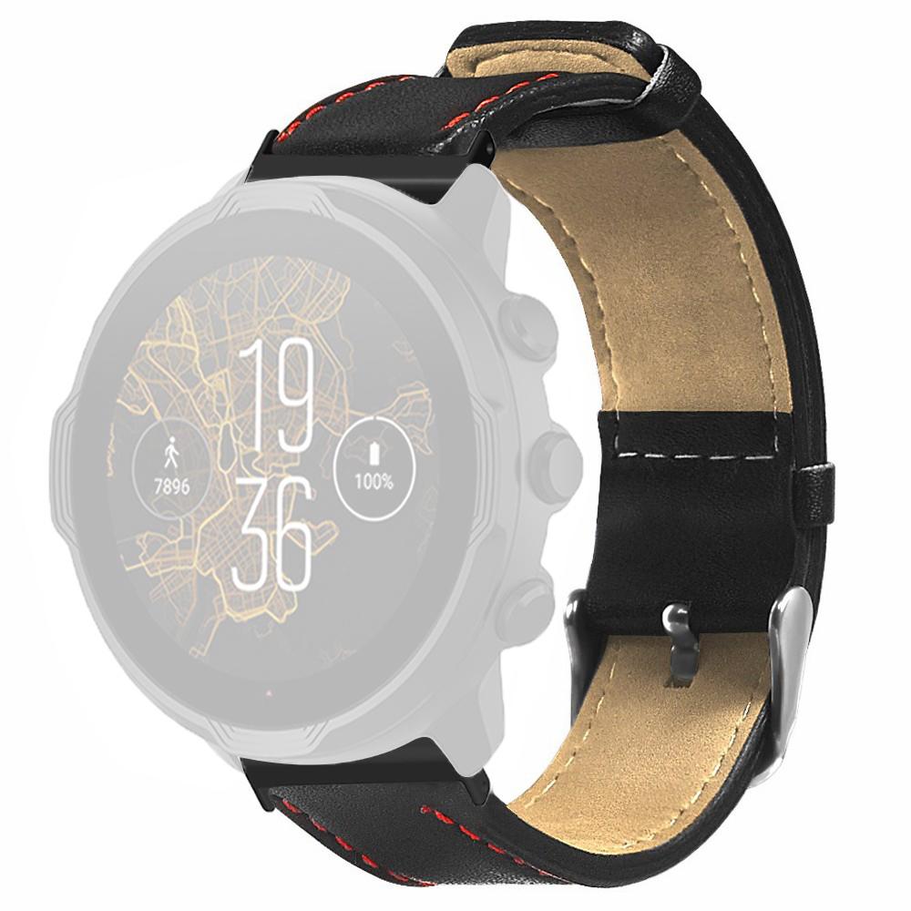 For Suunto Spartan Sport Wrist HR Baro/Suunto 7 Watch Strap 24mm Genuine Cow Leather Bands