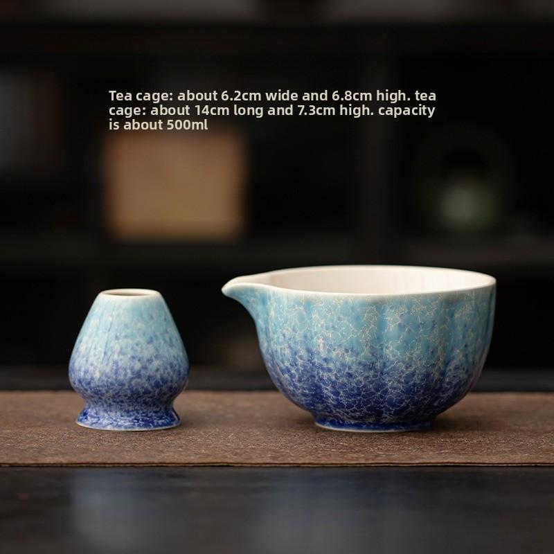 Handgefertigtes Ofentransformationsglasur Matcha Schalen Set mit Chasen Besen Traditionelle Japanische Teezeremonie Werkzeuge zum Aufschlagen Mischen