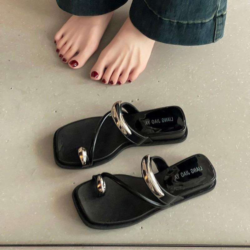 Thick-soled Height-increasing Shoes One-shoulder Slippers New Cool Slippers