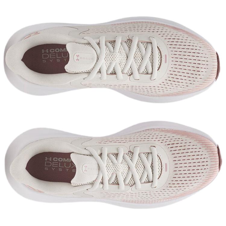 Under Armour Rogue 5 Summit White Tourmaline Pink Women Sneakers Cream Maroon-Mist 3028262-110