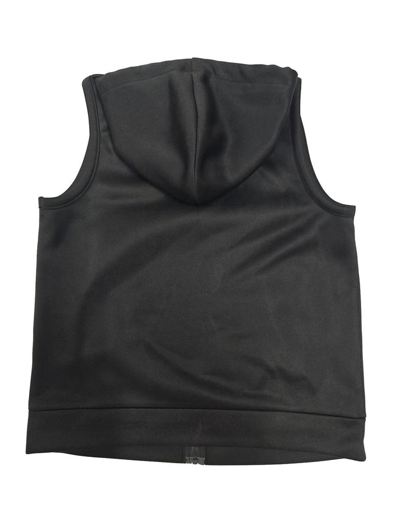 2025 Plus Size Women's Hooded Vest - Trendy, Casual, Loose, Slimming, Sleeveless Zipper Cardigan for Spring/Autumn