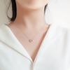 Korean 925 Sterling Silver New Ladies Fashion Jewelry Luxury Love Heart Charm Pendant Necklaces For Women Wedding Party Gift