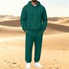 Heren Pullover Hoodie en Sweatshirt 2-delige Atletische Set voor Training en Vrijetijdskleding