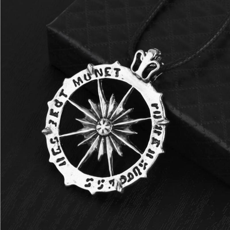 Fashionable Round Brand Necklace Korean Edition Fashion Trendy Men's Jewelry