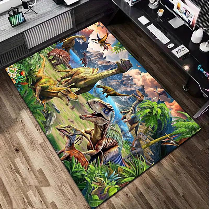 1Pc Dinosaur Rug - Home carpet Office Decorative Carpet For Living Room Bedroom Door Mat Floor Rug Computer Chair Area Rug