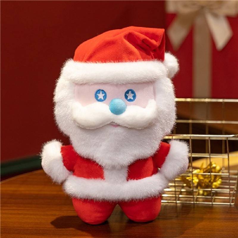 Santa Plush Figure Soft Toy For Kid Bedroom Decor And Christmas Gift