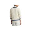 Polo Ralph Lauren Ss24 Striped V-Neck Pullover Sweater Men sweater Cream MNPOSWE16821456-101