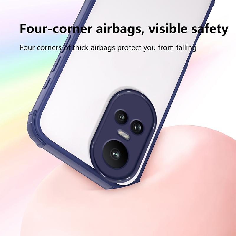 New Style Military Grade Shockproof Case For OPPO Reno 7Z 8Z Reno 10 Pro Reno 11 Pro Transparent Rugged Protector Cover Reno 11F