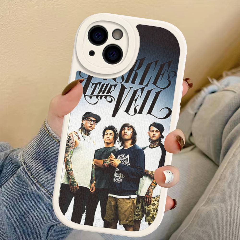 P-Pierce The Veil Band Phone Cover For IPhone 16 15 14 13 12 11 Pro Max Plus Leather Soft Case