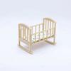 Miniature Dollhouse Cradle Simulation Mini Baby Crib Unique Rocking Bed Model  Dollhouse Decoration