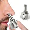 Portable Washable Nose Hair Trimmer for Men Women Waterproof Stainless Steel Ear Hair Trimmer with Cleaning Brush