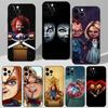 Cute C-Chucky-S F-Film Phone Case For iPhone 16,15,14,13,12,11 Plus,Pro Max,XS,X,XR,SE,Mini,8,7 Soft Silicone Black Cover