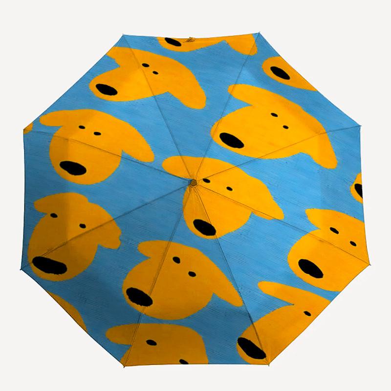 

1pc Dogs Pattern Automatic Open/close Folding Compact Umbrella, 8 Rib Sturdy Canopy, Lightweight Portable, Everyday Use, Gift,,075