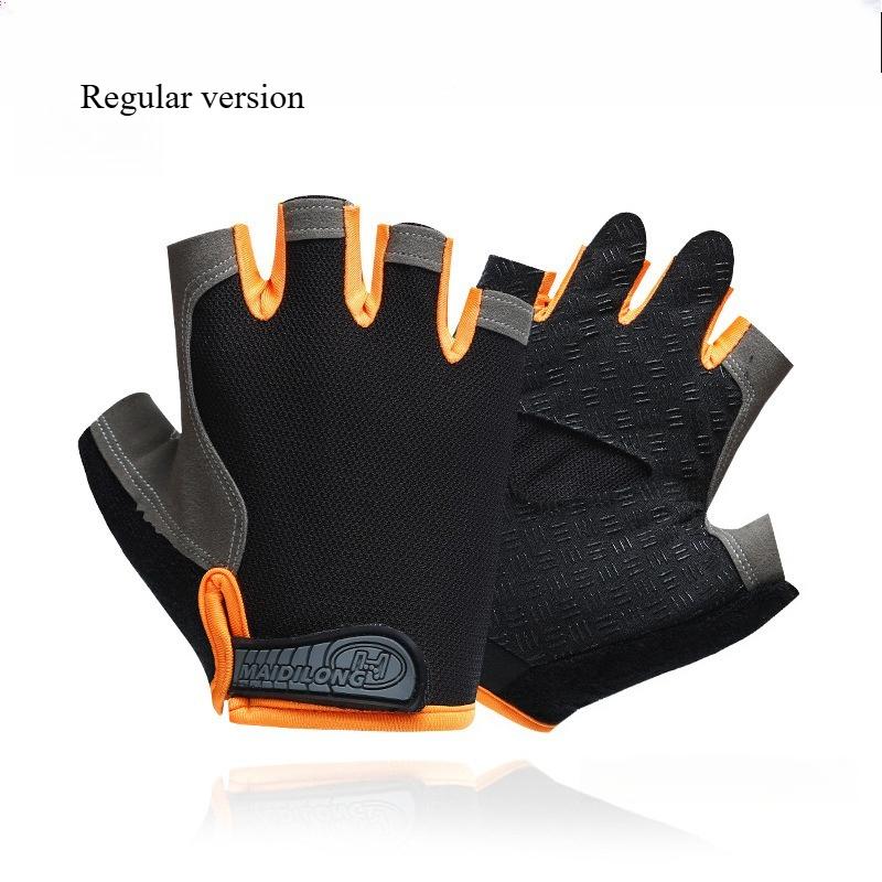 Bicycle Riding Gloves Half Finger Anti Slip Dew Proof Directional Asian Sports Outdoor Fitness Mountain Climbing Fishing