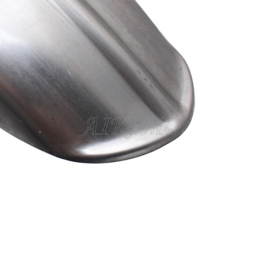 Motorcycle 5"/6'' Steel Ribbed Rear Fender Raw Rolled Edge Fit For Harley Chopper Bobber Custom Rigid Universal