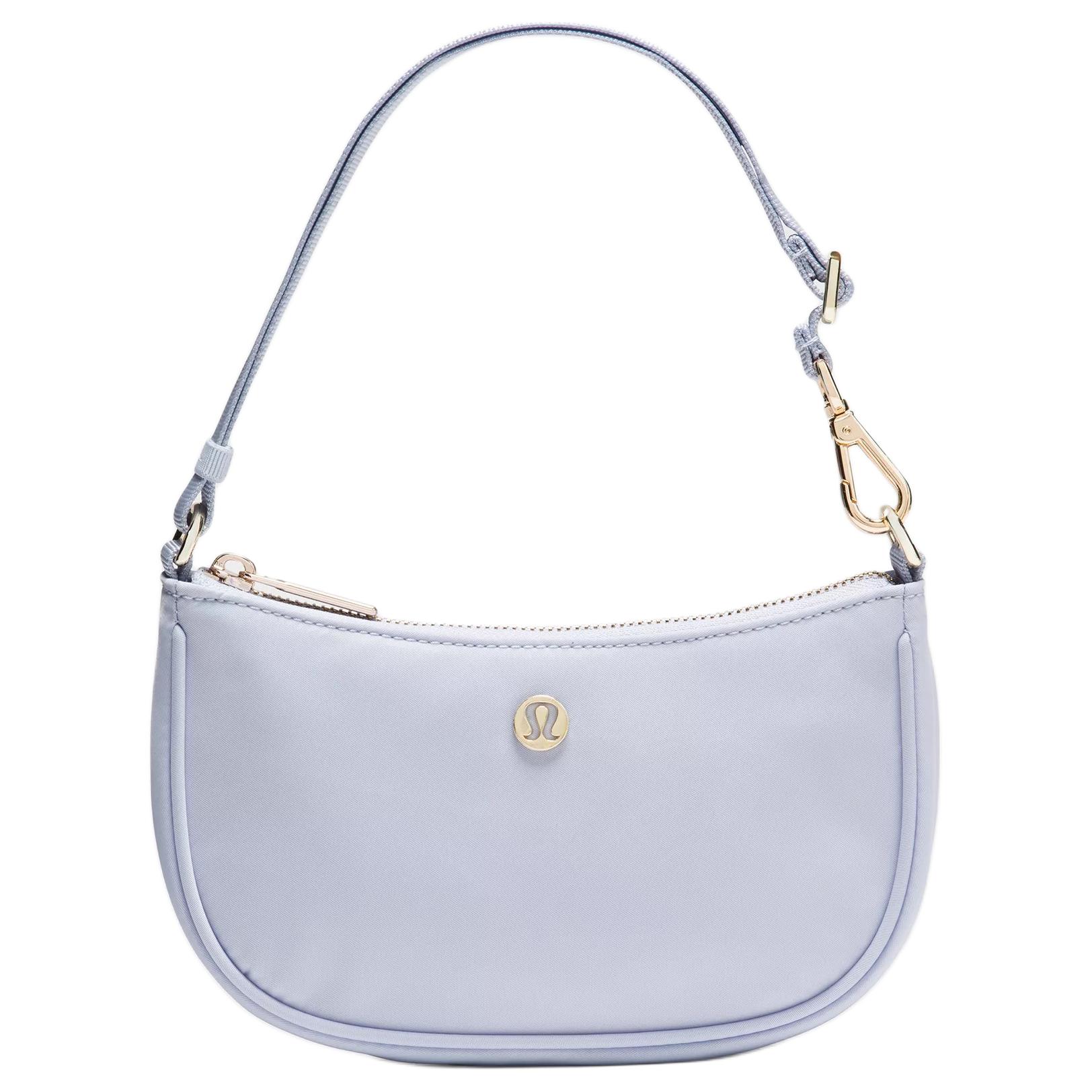 Lululemon City Essentials 1L Mini Nylon Handbag Unisex Handbags Gold Serene-Blue LW9FRIS-032507 Tranquil Blue