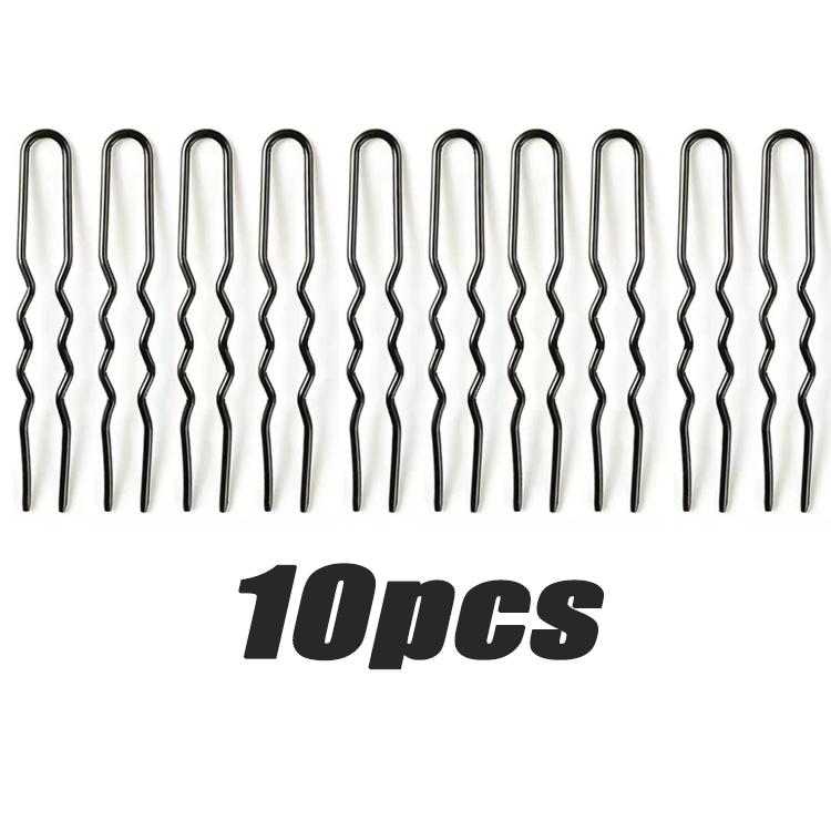 

Minimalist Wear-resistant Hairpin Side Bangs Ripple Hairclip U-Shaped No Paint Peeling Hair Grip Non Fading Headwear Accessories One Size