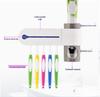 UV Toothbrush Sterilizer & Holder with Automatic Toothpaste Dispenser