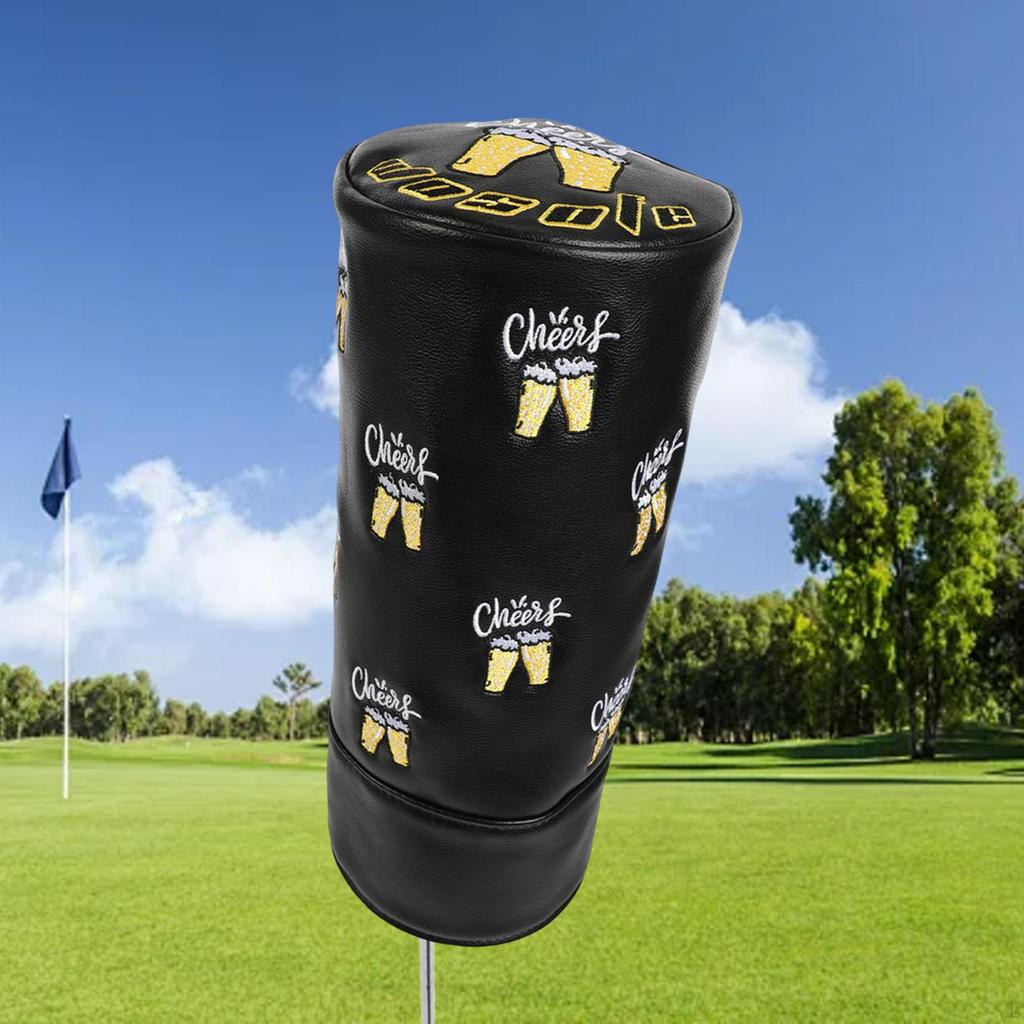 Golf Club Headcover ,Protector, Accessory, Premium, PU Dustproof Waterproof Driver Head Cover