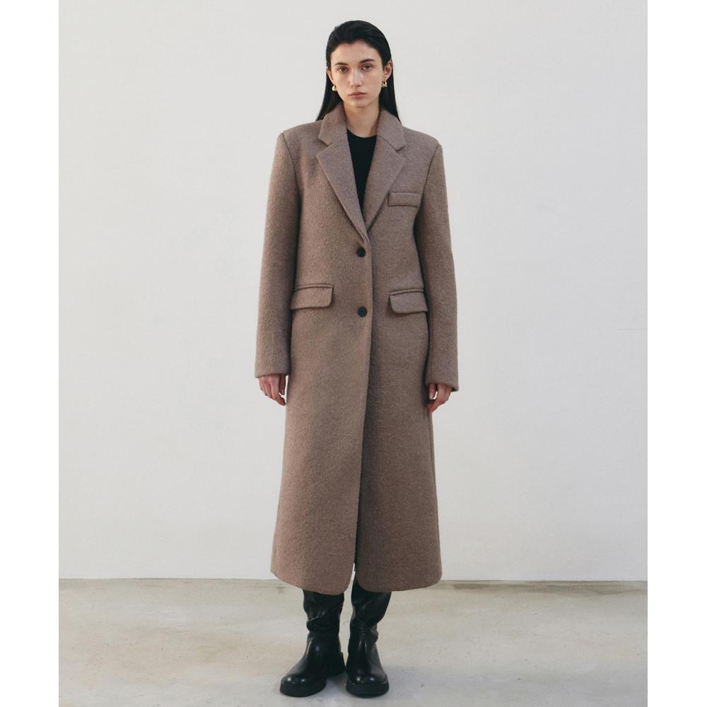 

NICKNICOLE TWO WAY LONG COATCOCOA BROWN