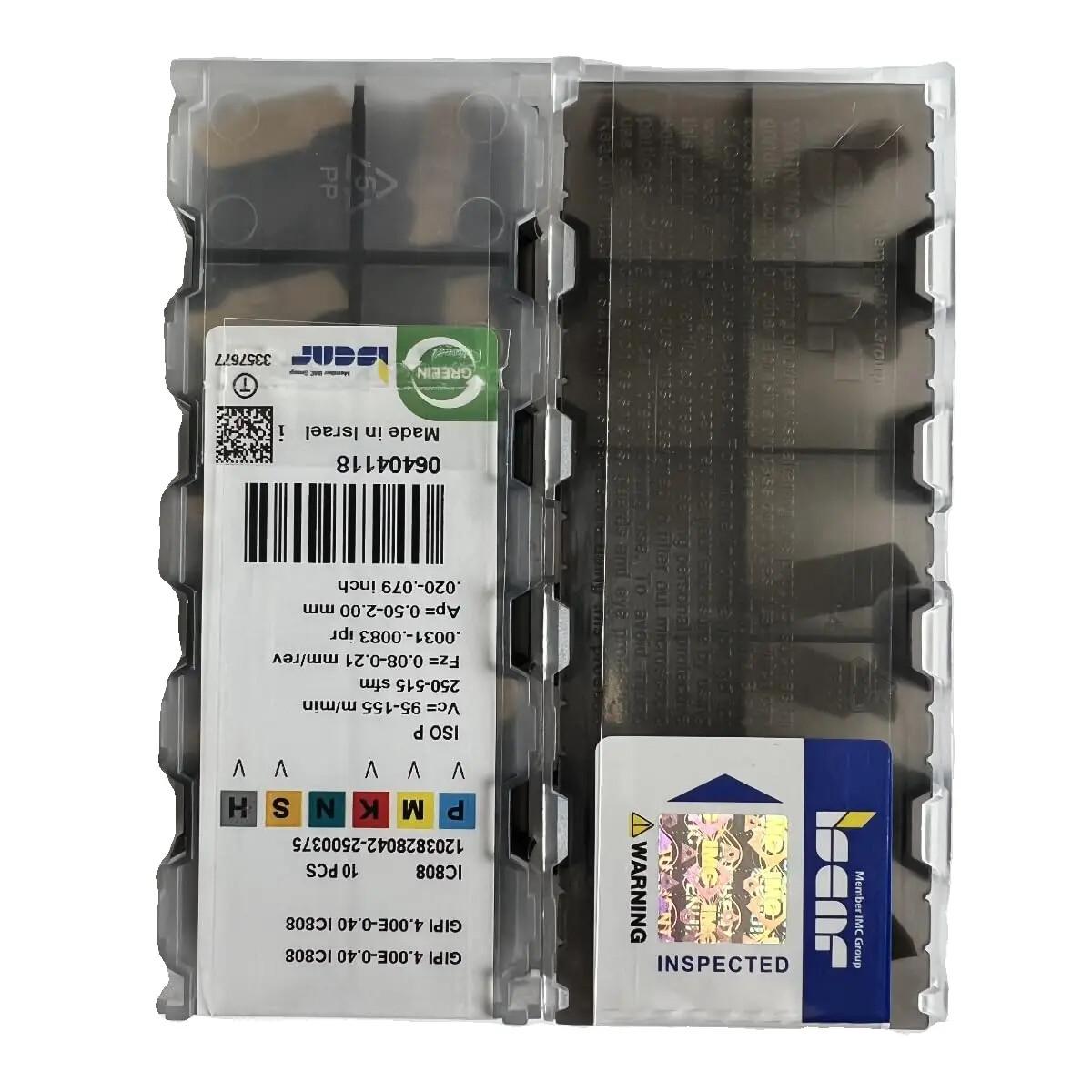 

ISCAR / GIPI4.00E-0.40 IC808 Industrial indexable carbide inserts 10 Pcs