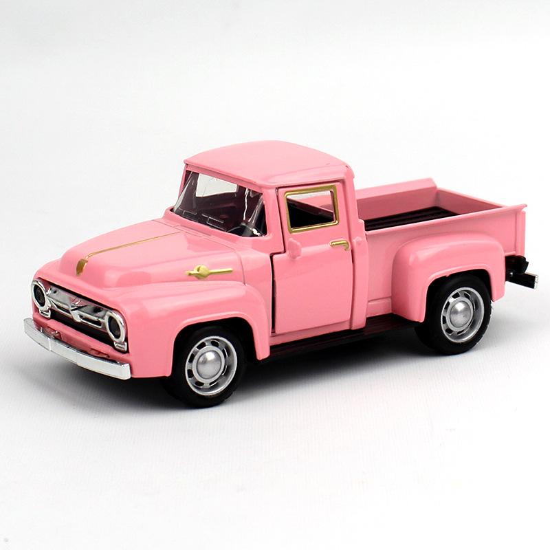Alloy Car Model Vintage Truck For Christmas Home Office Desktop Decoration Children Gift Decorations Template Car Models