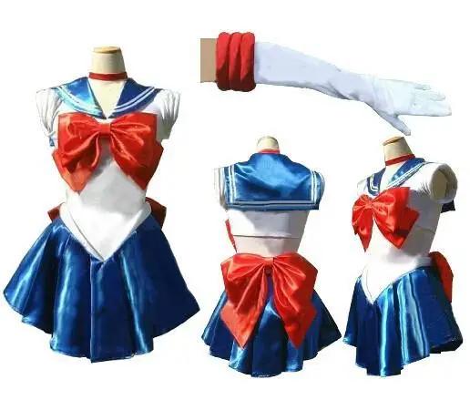 Anime Zeilmeisje Uniform Cosplay Kostuums Anime Figuur Jurk Vestido Halloween Kostuums voor Vrouwen Pak Pruik Loli Kleding Feest M