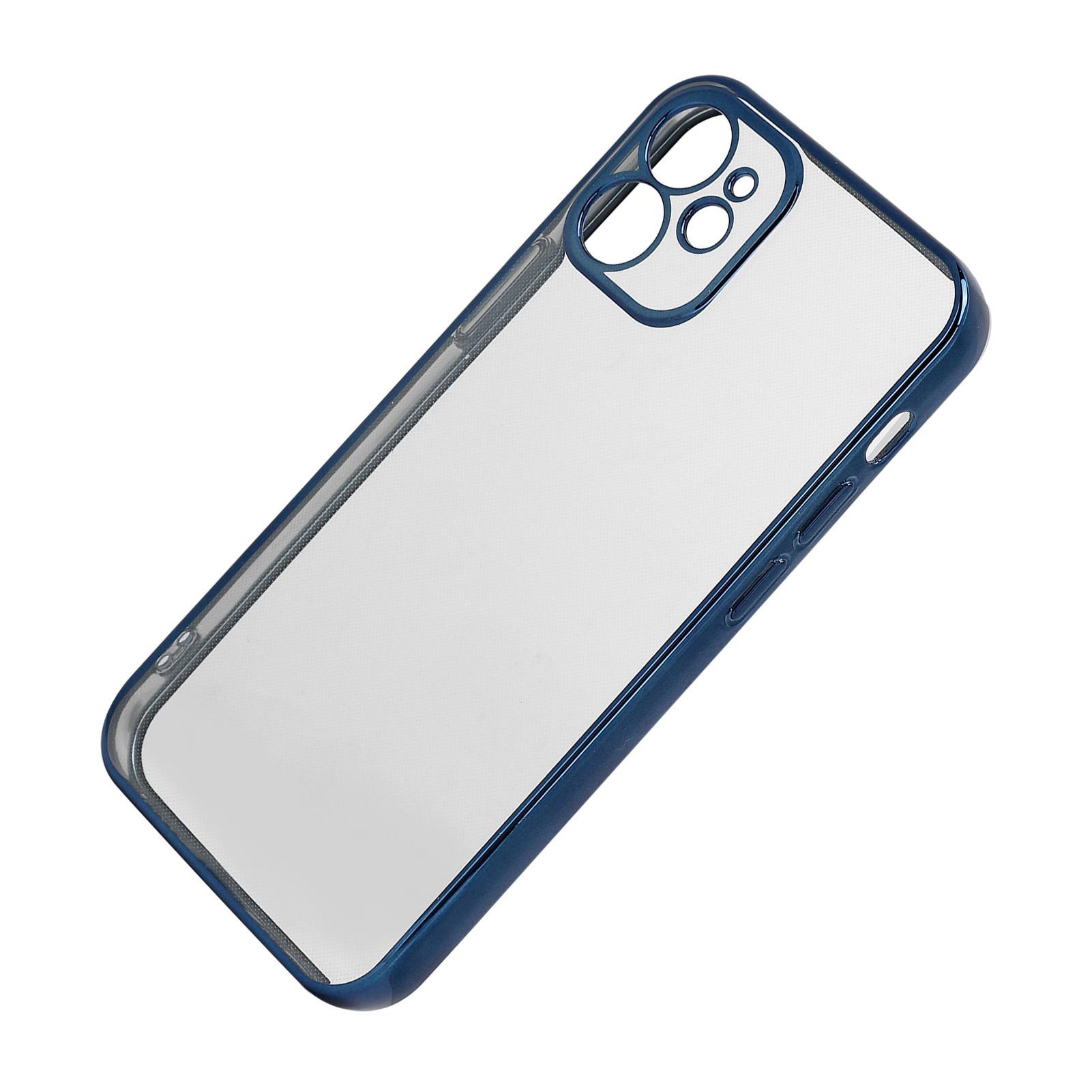 SULADA Mobile Phone Covers Electroplating TPU Full Body Phone Case for iPhone 12Mini Blue
