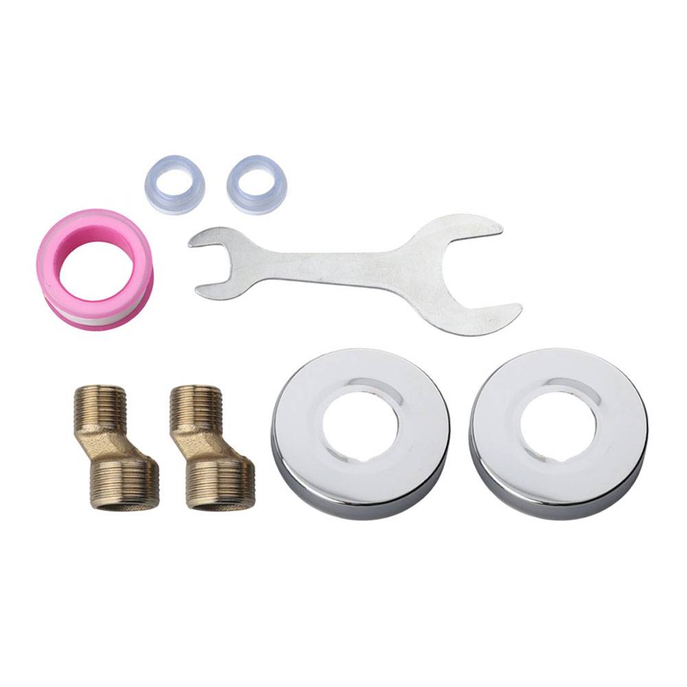 For Bathroom Bathroom Kitchen Tap Dual Handle Faucet Shower Experience Chrome Finish Water Anti-Reflux Feature