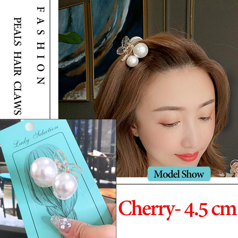 14 Styles Big Pearls Hair Clip Claws Oversize Small  Tiktak Hair Accessories for Women Korean Black White Barrette  New