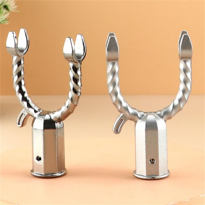 Reinforced Aluminum Alloy Laundry Hook Accessories 19mm Thickened Tube Secure Threaded Connection Home Use
