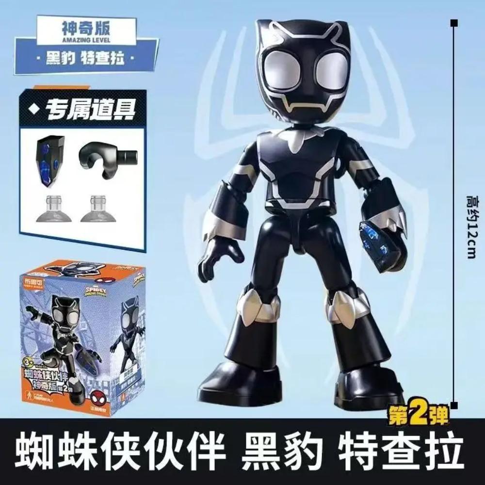 Marvel Spider-Man Baustein-Steckspielzeug 12cm Iron Man Peter Parker Miles Morales Spider-Gwen Actionfigur Baustein