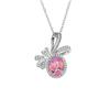 Rose Red Zircon Necklace: Trendy, Versatile, Light Luxury Design