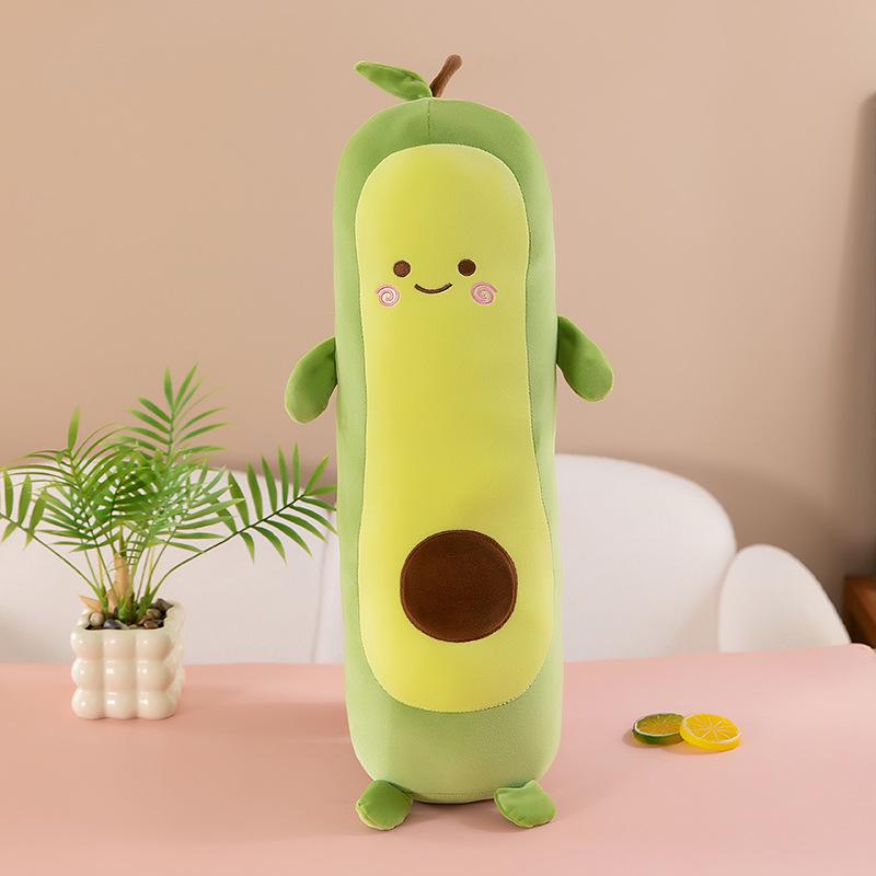 Plyšová hračka avokádo Měkký ovocný polštář pro děti - Společník na spaní a opěrka hlavy do postele