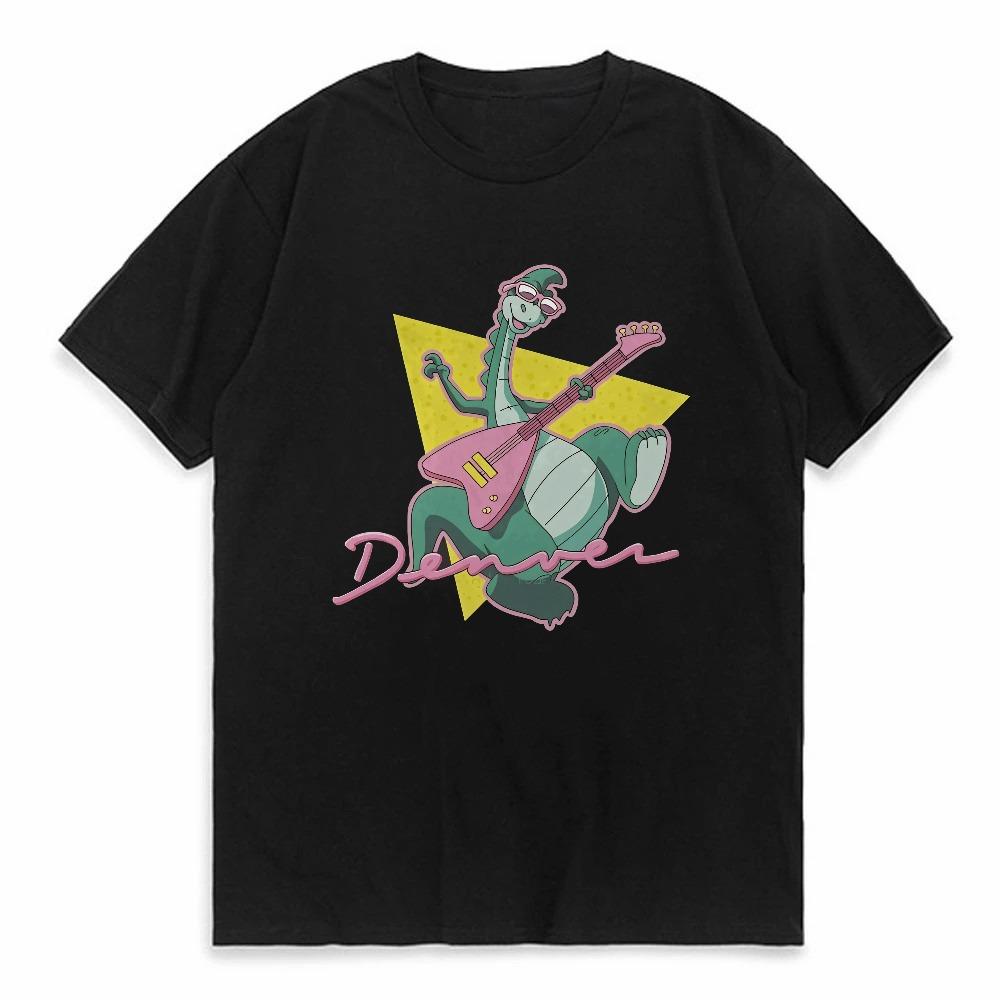 Denver der letzte Dinosaurier Jeremy Cartoons T-Shirt Weniger Individualität T-Shirts Herren Harajuku Streetwear Neuer Trend T-Shirts