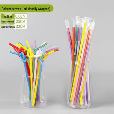 Colorful Art Drinking Straws (100 Count)