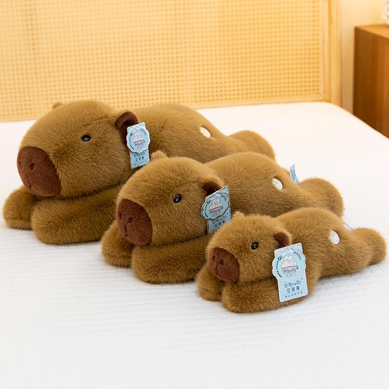 Capybara Plush Toy: Soft, Lying-Style Sleeping Pillow Doll