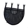 Bath Toy Organizer with 4 Hooks Easy to Install Mesh Bag Bathroom Holder Black