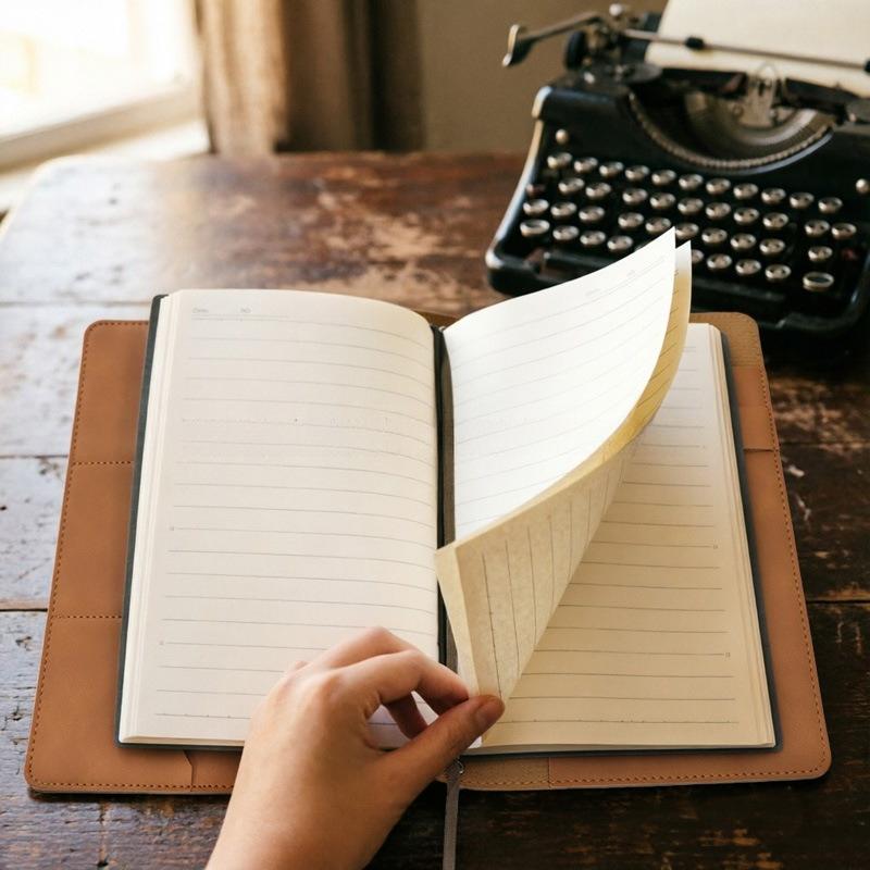A1 Vintage Leather Notebook Cover Strap Notepad Protector Pu Book Sleeve for Journal Notebooks Planner Sketchbook
