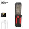 USB Rechargeable COB LED Flashlight Portable Work Light Magnetic Hook Torch Camping Lamp with Built-in Battery Car Repair Lamp
