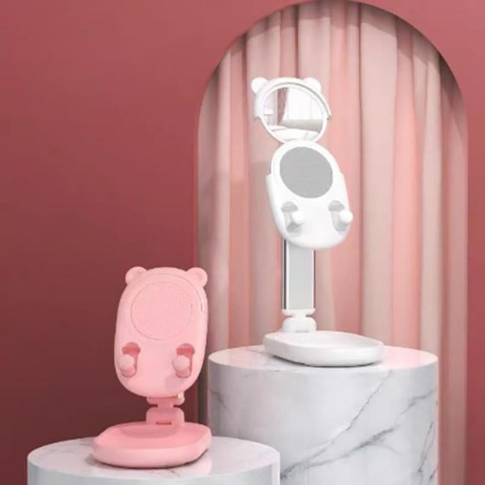 

с зеркалом для макияжа Зеркало для макияжа Регулируемая опора Пластиковый держатель для мобильного телефона